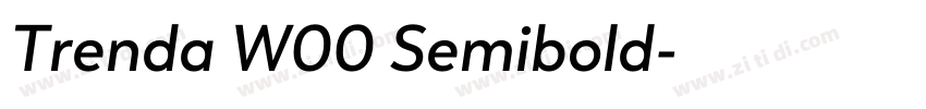Trenda W00 Semibold字体转换 Trenda W00 Semibold字体转换